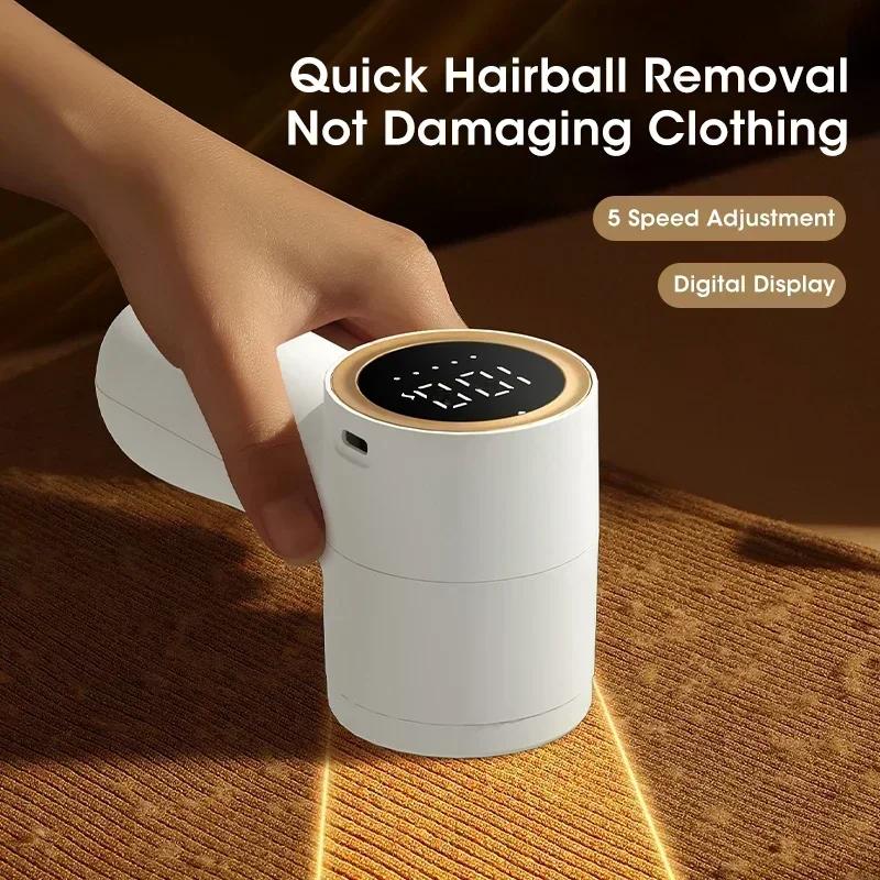 Tragbarer Haarballenschneider, wiederaufladbarer elektrischer Fusselrasierer, Pellet-Stoffrasierer für Kleidung, Pullover, Fusselentfernungsmaschine