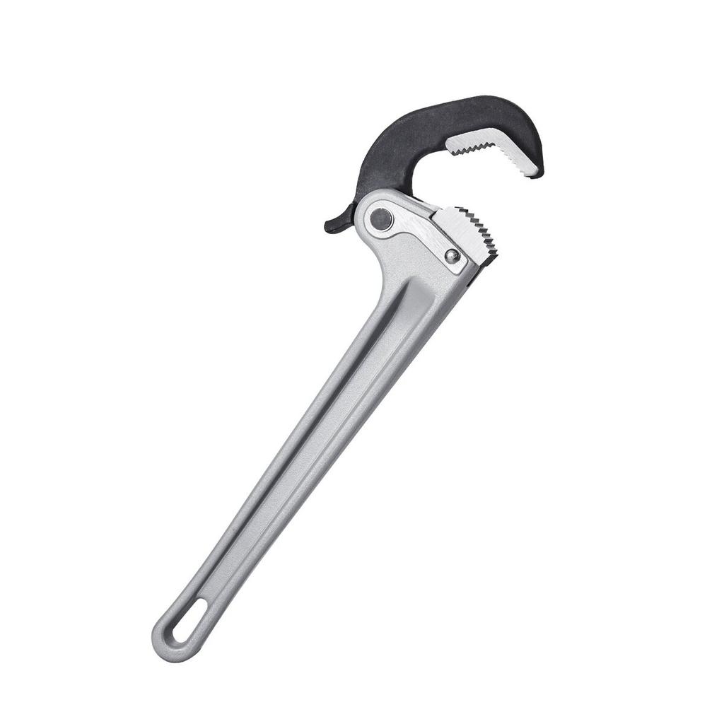 Aluminum Straight Pipe Wrench 14 In Automatic Jaw Adjustment 60CRV Jaw