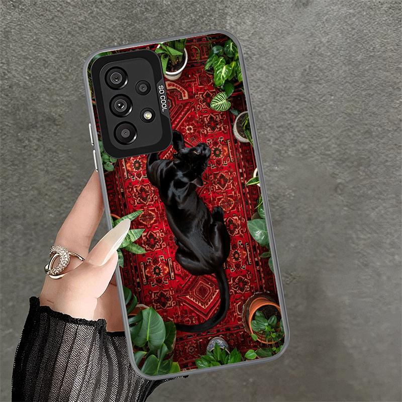 Black Panther Cool Animal Shockproof Phone Case for Samsung A17 A16 A15 A14 A37 A57 A36 A56 A26 A35 A55 A25 A34 A54 A24 A13 A23