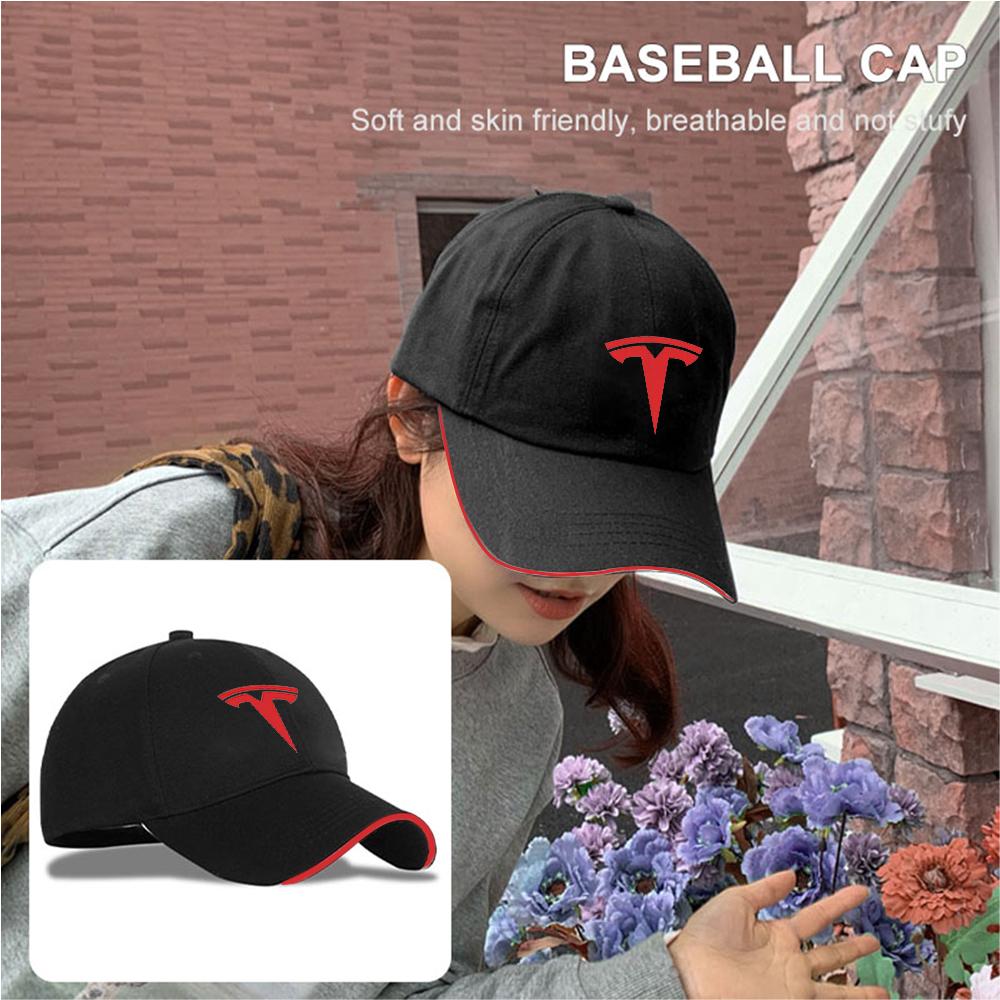 1 Stück Auto-Emblem Schirmmütze Sport Sonnenschutz Baseballkappe Für Tesla Model 3 Model S Model X Coil Mod WYE K80 Roadster Invader Mod