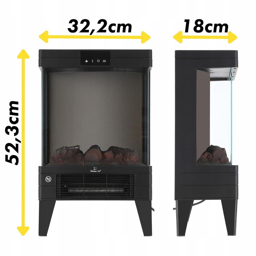 Lareira Elétrica Aspen 2000W
