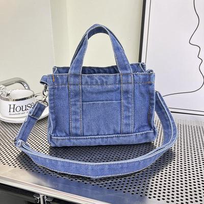 2023 Fall/Winter Women's Mini Denim Crossbody Bag In Simple Korean Style