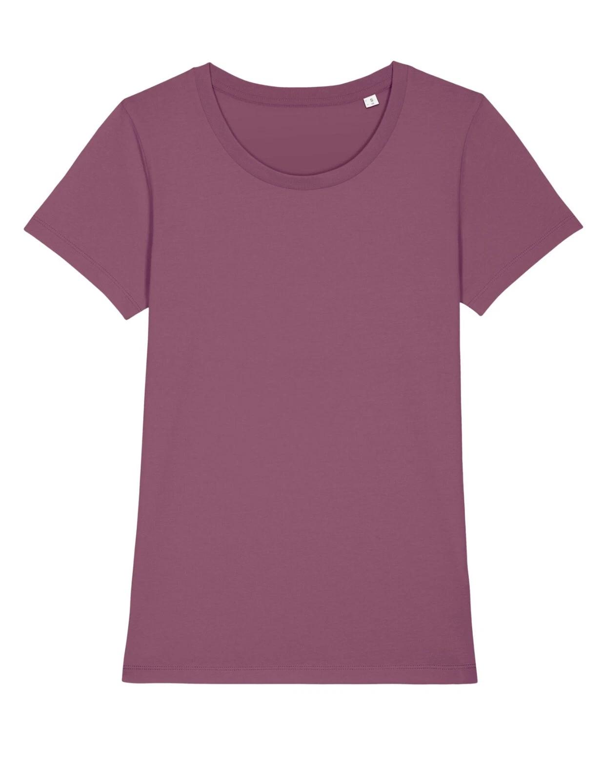 Women s Organic Cotton Crew Neck T-Shirt 100% Organic Cotton - Purple 2XL