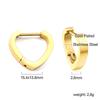 Plain Ring Ear Buckle Heart Geometric Metal Star Earrings Oval Earrings Stainless Steel Earrings