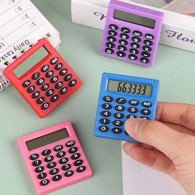 Butik papírnictví Small Square Calculator Personalizovaná mini Candy Color School a Office Electronics Creative Calculator