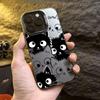 Cute Big Eyes Cat Stack Pattern Phone Case for iPhone 17 16 15 14 13 12 11 16E Series Pro Max Plus Double Layer Protection