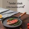 Thickened Non-Stick Cast Iron Flat-Bottom Pan for Pancakes, Pizza, Jianbing, and More.