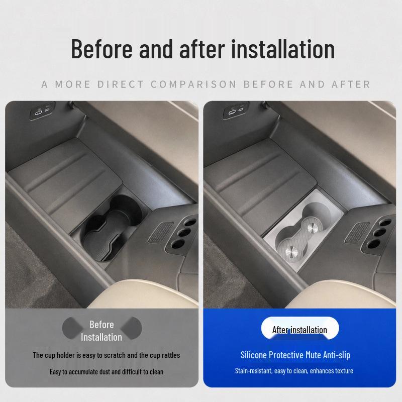 Chery Tiggo 8 Center Console Cup Holder Silicone Protective Sleeve