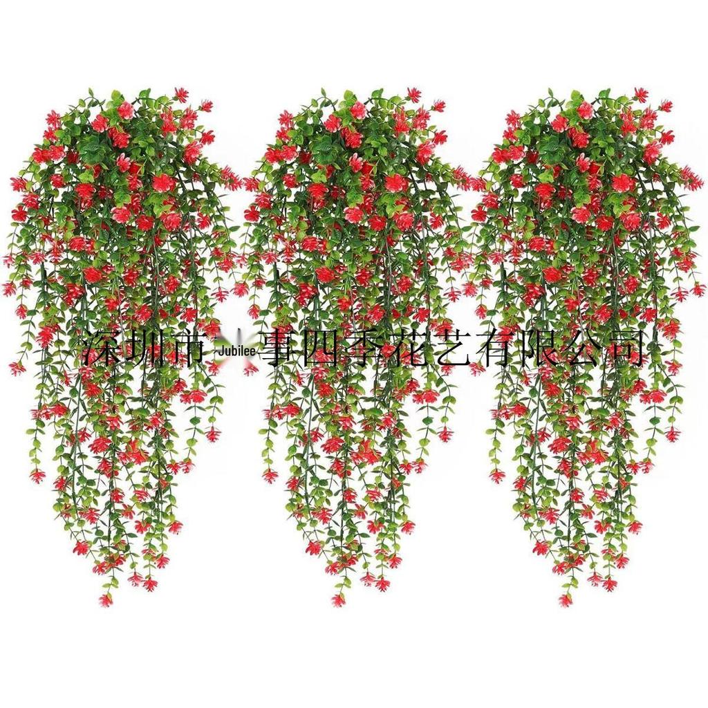 High-End Realistic Eucalyptus Camellia Money Leaf Vine – 69 Heads Green Plant Wall Hanging Decoration