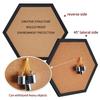 Equilateral Hexagon Cork Board Message Board with Wood Frame Decorative Postcard Wall Bulletin Board New Style Pin Boards