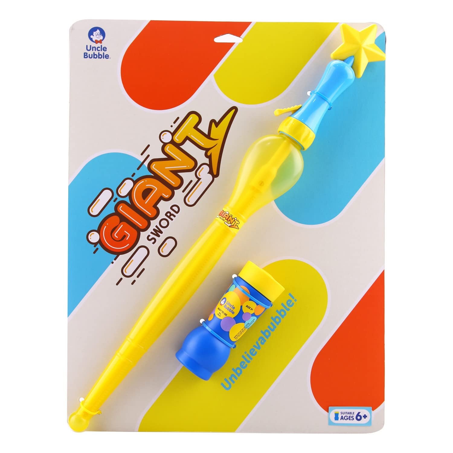 

Дядя Пузырь Гигантский Меч Поставляется со специальной жидкостью для больших пузырей Большие пузыри Делать и резать пузыри Игрушки для улицы Дети Дети Кемпинг