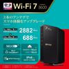 Buffalo WiFi Router Wireless LAN 7 11be Dual Band Eco Package 17 17e 17 Pro Wi-Fi 2882+688Mbps [iPhone / / Compatible] WSR3600BE4P/NBK