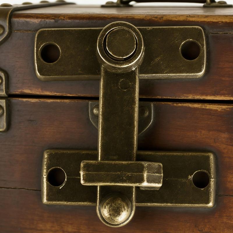 Elegante Serratura a Scatto in Bronzo Antico Maniglia Serratura Scorrevole per Finestre e Porte per Scatole Portagioielli in Legno Fatto a Mano