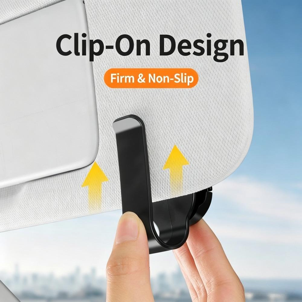 1Pc Carbon Fiber Texture Universal Car Sun Visor Sunglasses Clip Anti-Scratch Sponge Eyeglasses Storage Holder