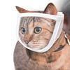 Cat Anti Bite Muzzle Breathable Pet Grooming Anti-Scratch Transparent Helmet Adjustable Kitten Mask for Nail Trimming Grooming