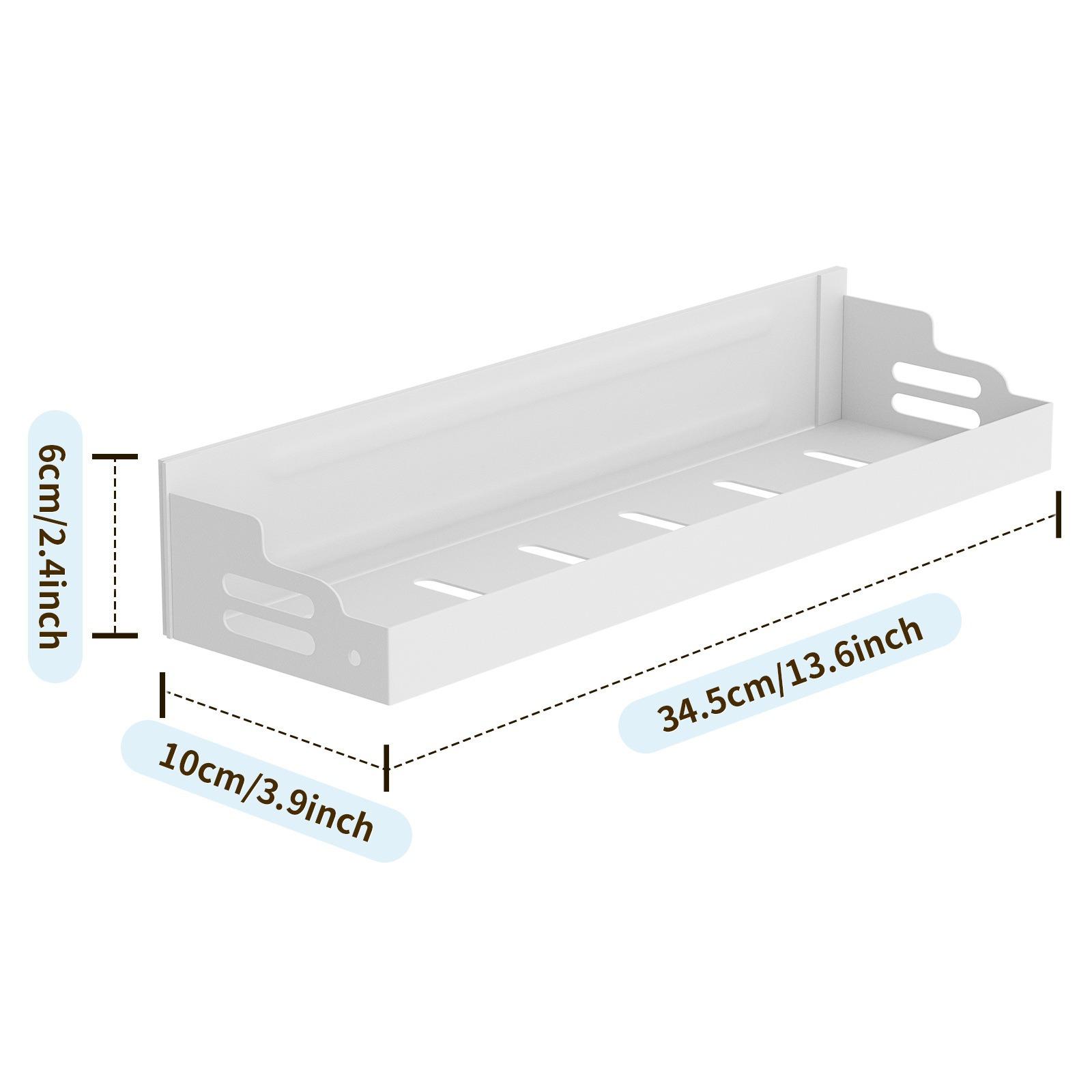 

Magnetic Refrigerator Storage Rack, No-Drill Installation, Cling Film Side Storage, Kitchen Organizer for Spices and Condiments