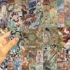 30 Pictures of Meet Dunhuang Series Simple Hand-door Literary and Creative Materials Ins Reading Paper Bookmark DIY