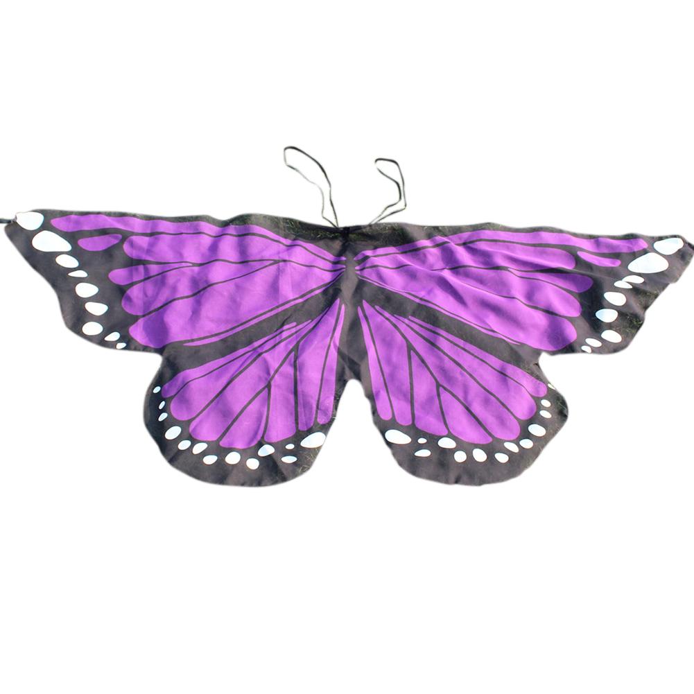 Children Printing Butterfly Wing Scarf Shawl Children's Day Gifts Wear on Back