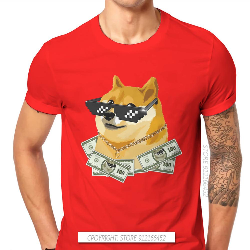 Crypto Cryptocurrency Dogecoin Doge T Shirt Classic Grunge Summer Big Size Pure Cotton Unisexs Tops Harajuku Oneck Tshirt