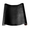 Black Wood Grain Self-Adhesive Wallpaper for Furniture and Countertops - Waterproof and Moisture-Proof Renovation Film