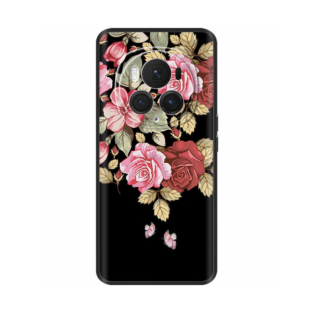 For Honor Magic6 Pro 5G Case Back Cover For Honor Magic6 5G Soft Black Silicone Fashion Phone Case For Magic 6 Pro Coque Fundas