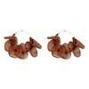 Fabric flower round leopard print ear buckle autumn and winter fashion personality versatile earrings temperament advanced sense earrings women