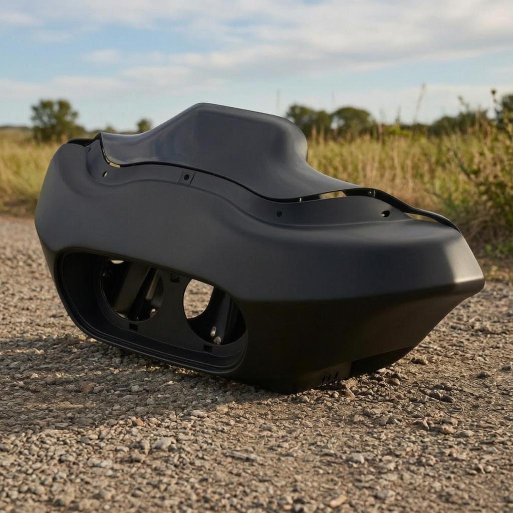 Black Front Fairing Shell Compatible Motorcycle Cowl Shielding