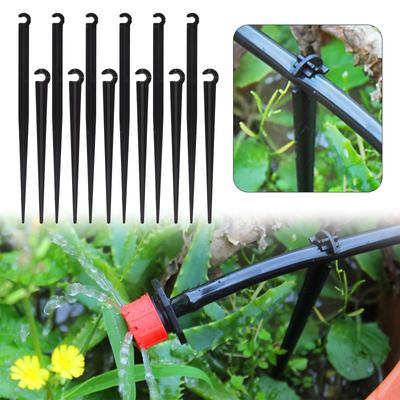 50 Pcs 1/4 Zoll Schlauch Halterung Garten Tropf Schlauch "C" Form Feste Stiele Halter Garten Bewässerung Rohr Einsetzen Boden