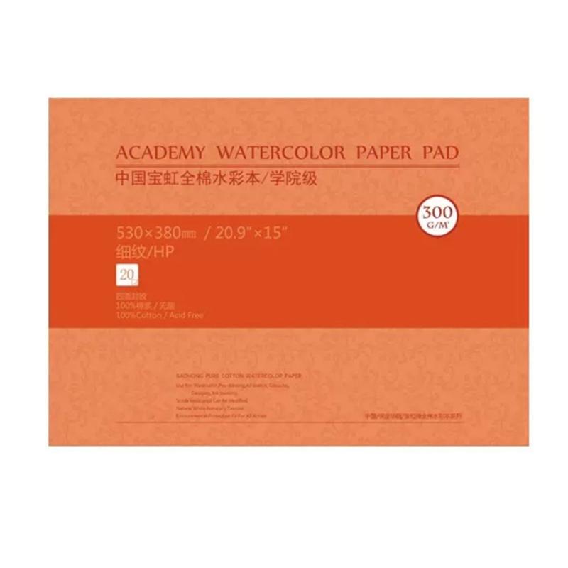 20 Sheets 300g Watercolor Paper Pad For Students And Travel Sketching Cotton Art Sketchbook Watercolor Painting Book