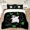3pcs Oogie Boogie Nightmare Before Christmas Bedding Set 1 Soft Quilt Cover + 2 Pillowcases, Machine Washable Suitable for All Seasons B073