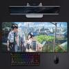 Sweet Romantic Anime Yyour Name Mouse Pad Large Gaming Mousepad With Stitched Edges Thickened Desk Mat Pc