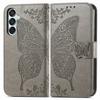 Hot Sell Wallet Phone Case with Stand for Galaxy M15 A15 A25 A35, for Samsung A14/A34/S24 Butterfly Printed Flip Case Pouch