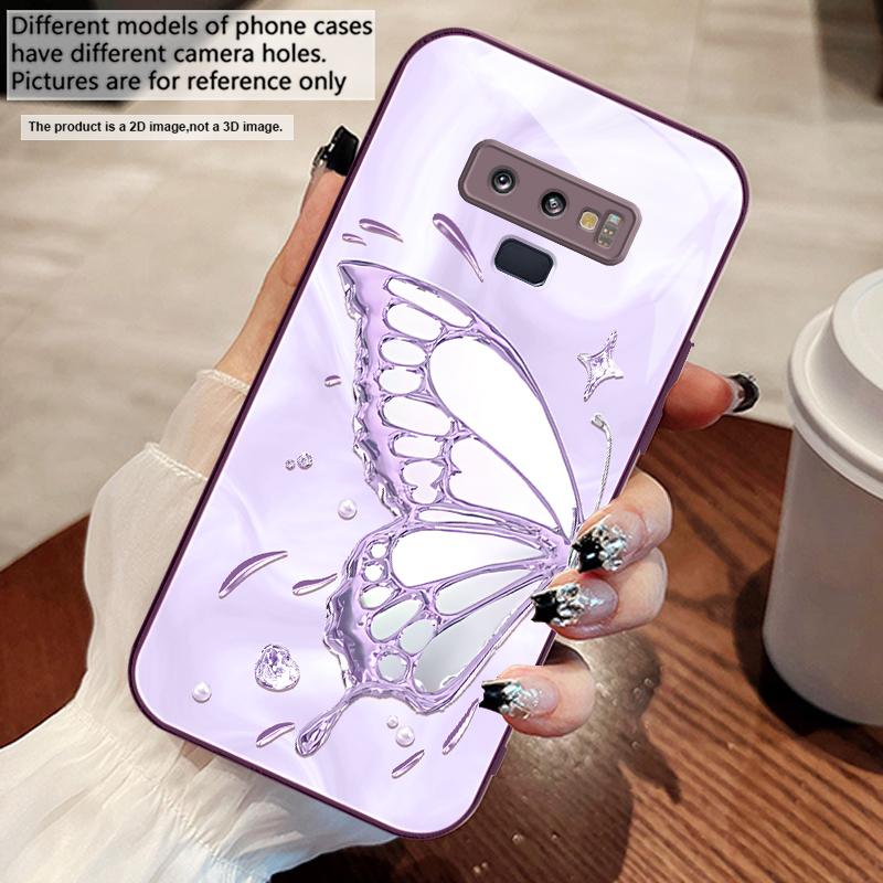 Butterfly of Ice Crystals For Samsung M02 12 Note 8 9 10 20 A 01 A02 A03 Core 04 05 06 10 12 13 14 15 A16 Glass Ultra Phone Case