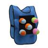 Dodgeball Gilet Collant Jeu de Lancer Extérieur avec 5 Balles pour Enfants Activité Extérieure Jeu
