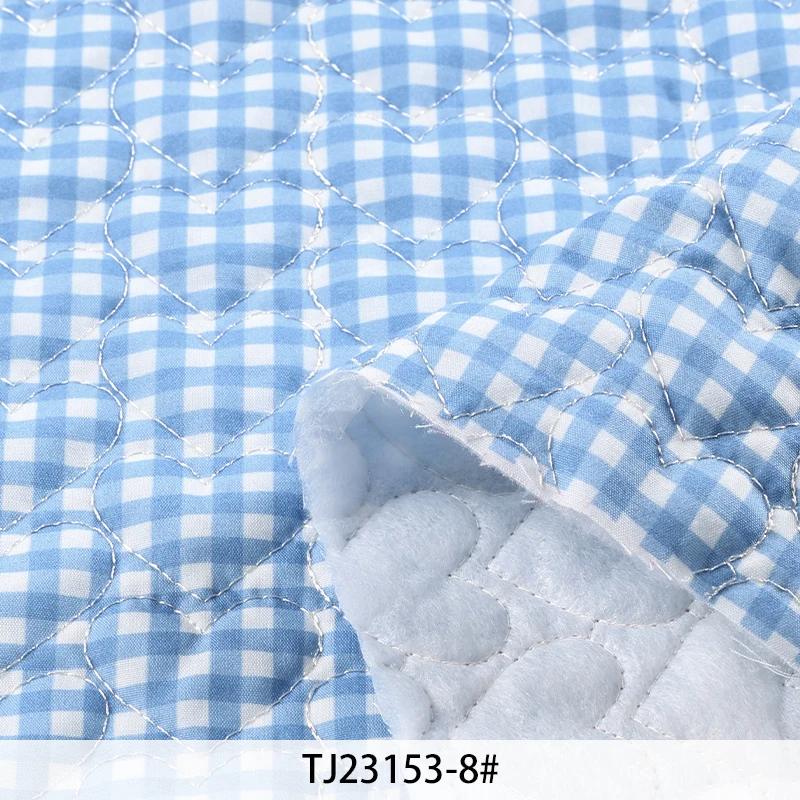Tecido de algodão puro com estampa quadriculada, 0,5 a 1/2 jarda, ideal para luvas, camas de animais de estimação, nécessaires, jaquetas de inverno, roupas artesanais e projetos DIY.