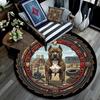 Mechanical Dog Strength Round Area Rug Under Office Chairs Bedroom Living Room Home Decor