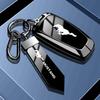 Ford Mustang Car key bag Compatible With Mustang Smart Car key Zinc Alloy Leather 360° All-round Protection Mustang Keychain