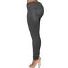 2026 New Fashion Slim Fit Women's Jeans, Solid Color Casual Pencil Pants