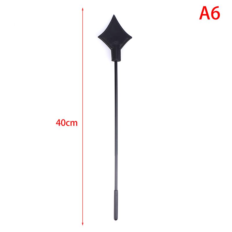 1 Pc PU Leather Horse Crop Soft Anti-slip Handle Riding Paddle Equestrian Riding Crop Sports Game Role Play Whip