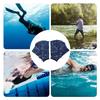 1 Pair Aquatic Swimming Training Gloves Webbed Swim Gloves Fingerless Water Resistance Training Gloves for Diving Surfing
