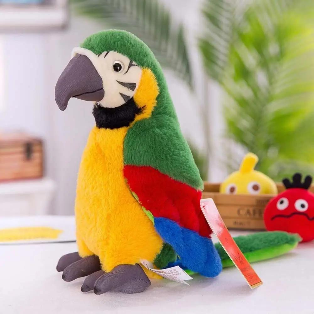 Figuurlijk Dier Pluche Pluche Kussen Simulatie Pluche Gevuld Poppetje Wild Dier Gevuld Speelgoed Papegaai Pluche Speelgoed Papegaai Pluche Poppetje