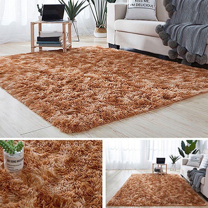 Indoor Tie-Dye Printed Plush Carpet Anti-slip Decorative Living Room Carpet