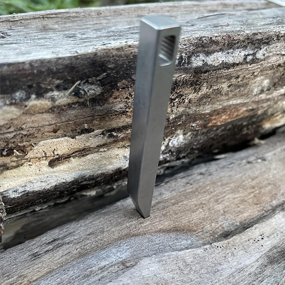 1 Stück Edelstahl tragbares Hochleistungs-Brecheisen Schlüsselanhänger multifunktionales Brecheisen Haushalt tragbares Brecheisen