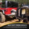 Accessori Esterni Off Road Kit Ricevitore Gancio di Traino per Paraurti Posteriore da 2 Pollici per Jeep Wrangler JK JL Gladiator JT 2007-2025