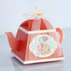 10 Stück Verpackungspapierbox Glatte Kanten Retro-Papier Teekannenform Vintage Süßigkeitenboxen für Party