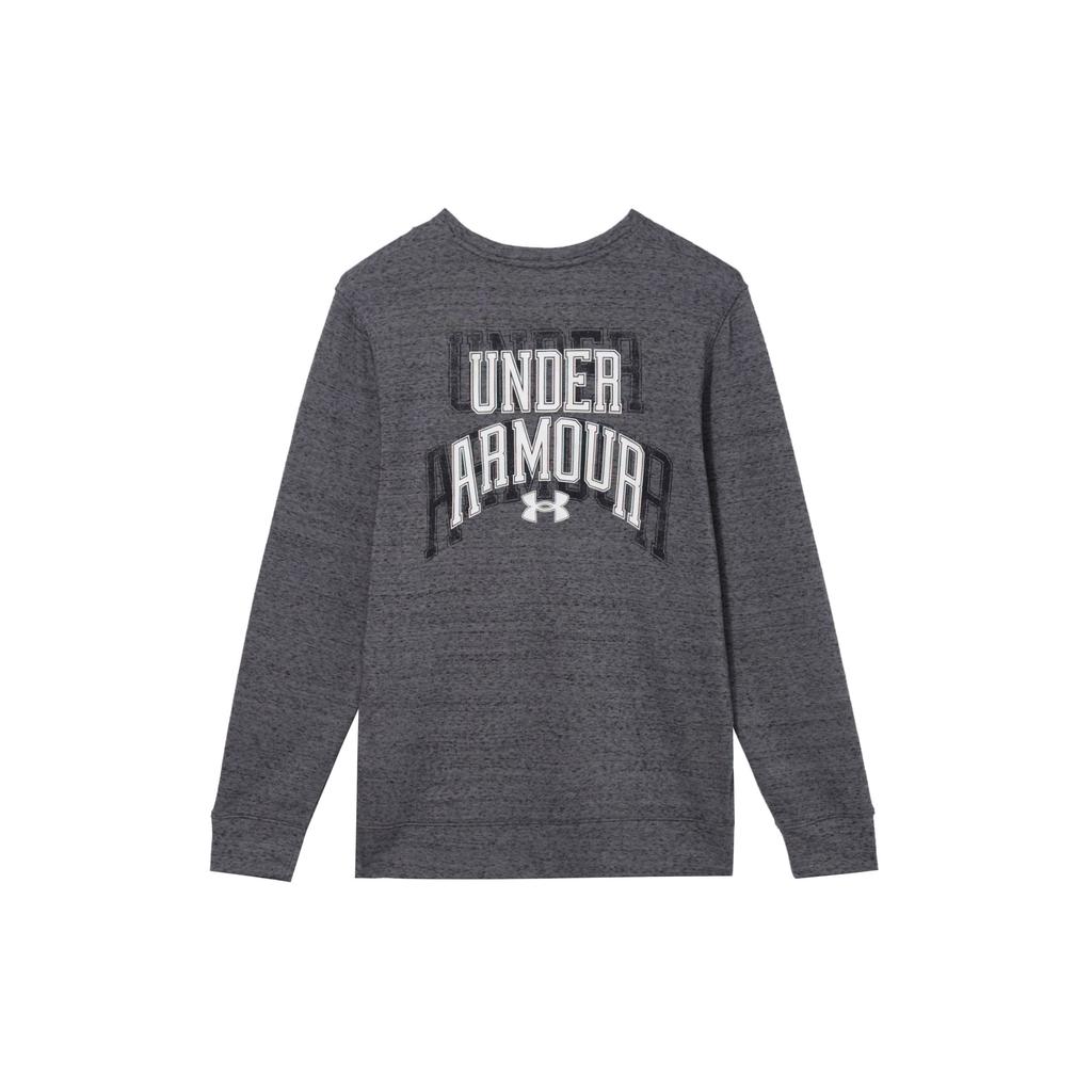 Under Armour Bomullsgenser med bokstavtrykk og rund hals for trening Menn Genser Grå 1379764-012