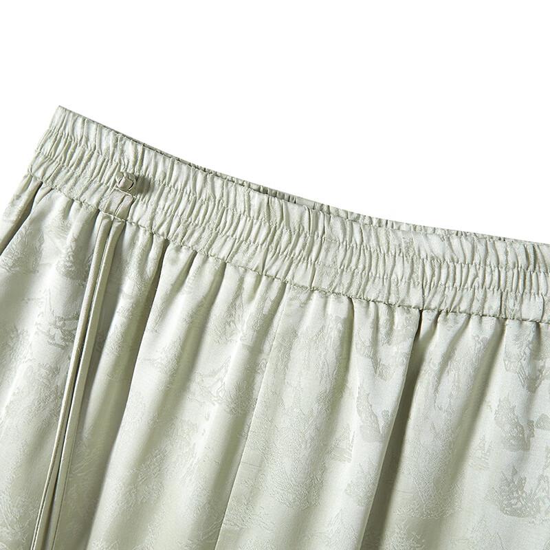Taichi Women's Retro Jacquard Wide-Leg Pants