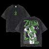 Men's Legend of Zelda Double-Printed Oversized Round Neck Soft Cotton Graphic Ts