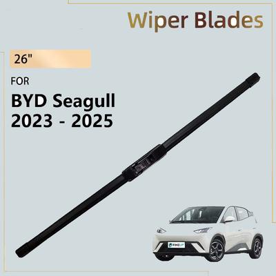 1x For BYD Seagull 2026 2026 2026 Dolphin Mini Accessories Natural Rubber Front Wiper Blades Windshield Windscreen Window Brush