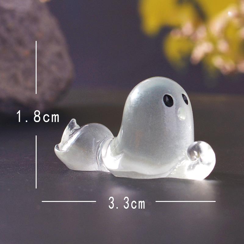 Luminous Decorative Item Ghost Pumpkin Small Decorative Item Car Center Console Decoration Luminous Decorative Item